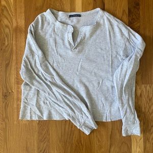 Brandy Melville Waffle Knit Henley